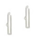 Slide end tubes 30mm - Antique silver